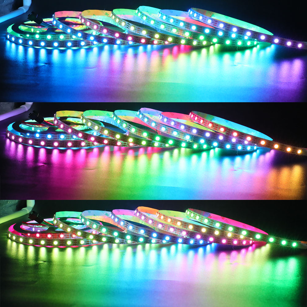 WS2812B DC5V Series Flexible LED Strip Lights, Programmable Pixel Full Color Chasing, Indoor Use, 300LEDs, 1.64ft ~ 16.4ft Per Reel By Sale WS2812B DC5V Series Flexible LED Strip Lights, Programmable Pixel Full Color Chasing, Indoor Use, 300LEDs, 1.64ft ~ 16.4ft Per Reel By Sale